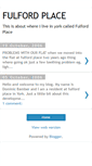 Mobile Screenshot of fulfordplace.blogspot.com