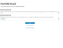 Tablet Screenshot of fulfordplace.blogspot.com