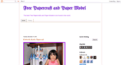 Desktop Screenshot of freepapercraftmodel.blogspot.com