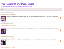 Tablet Screenshot of freepapercraftmodel.blogspot.com