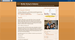 Desktop Screenshot of boldlygoingtoalabama.blogspot.com