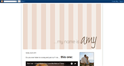 Desktop Screenshot of mynameis-amy.blogspot.com