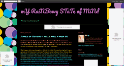 Desktop Screenshot of myrainbowystateofmind.blogspot.com