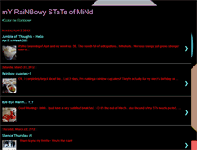 Tablet Screenshot of myrainbowystateofmind.blogspot.com