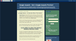 Desktop Screenshot of googleassassinpreview.blogspot.com