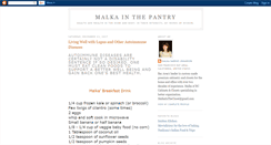 Desktop Screenshot of malkainthepantry.blogspot.com