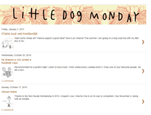 Tablet Screenshot of littledogmonday.blogspot.com