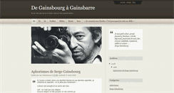 Desktop Screenshot of de-gainsbourg-a-gainsbarre.blogspot.com