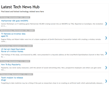 Tablet Screenshot of latesttechnewshub.blogspot.com