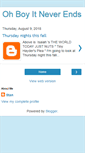 Mobile Screenshot of ohboyitneverends.blogspot.com
