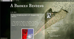 Desktop Screenshot of abrokenbinding.blogspot.com