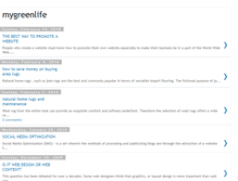 Tablet Screenshot of mygreenlife-len.blogspot.com