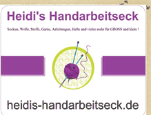 Tablet Screenshot of handarbeitseck.blogspot.com
