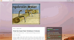 Desktop Screenshot of ngobrolinteater.blogspot.com