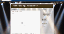 Desktop Screenshot of justinbiebermp3freedownload.blogspot.com