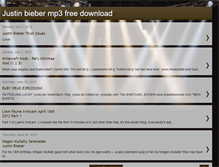 Tablet Screenshot of justinbiebermp3freedownload.blogspot.com