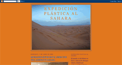 Desktop Screenshot of expedicionplasticaalsahara.blogspot.com