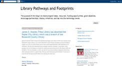 Desktop Screenshot of librarypathwaysandfootprints.blogspot.com