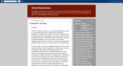 Desktop Screenshot of minoritybusiness.blogspot.com