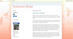 Desktop Screenshot of kulsoombelal.blogspot.com