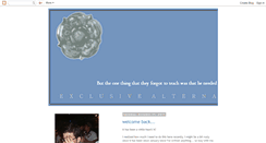 Desktop Screenshot of exclusive-alternatives.blogspot.com