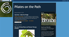 Desktop Screenshot of pilatesonthepath.blogspot.com