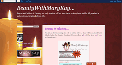 Desktop Screenshot of beautywithmarykay.blogspot.com