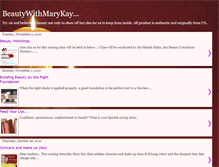 Tablet Screenshot of beautywithmarykay.blogspot.com