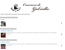 Tablet Screenshot of creazionidigabriella.blogspot.com
