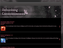 Tablet Screenshot of debunkingconsciousness.blogspot.com