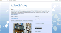 Desktop Screenshot of afoodiesjoy.blogspot.com