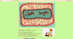 Desktop Screenshot of belleandburger.blogspot.com