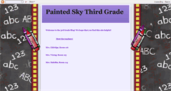 Desktop Screenshot of paintedskythirdgrade.blogspot.com