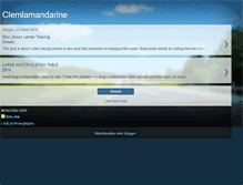Tablet Screenshot of clemlamandarine.blogspot.com