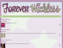 Tablet Screenshot of foreverwickless.blogspot.com