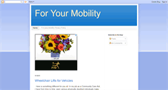 Desktop Screenshot of foryourmobility.blogspot.com