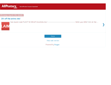 Tablet Screenshot of allposters-coupons.blogspot.com