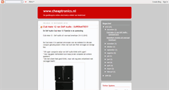 Desktop Screenshot of cheaptronics-electronicanieuws.blogspot.com