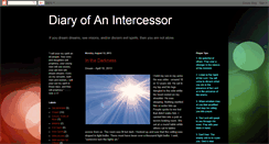 Desktop Screenshot of diaryofanintercessor.blogspot.com