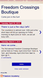 Mobile Screenshot of freedomcrossingsboutique.blogspot.com
