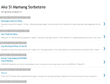 Tablet Screenshot of akosimamangsorbetero.blogspot.com