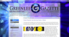 Desktop Screenshot of greenleegazette.blogspot.com