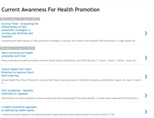 Tablet Screenshot of mdxhealthpromotion.blogspot.com