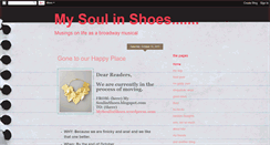 Desktop Screenshot of mysoulinshoes.blogspot.com