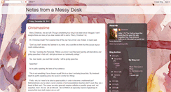 Desktop Screenshot of notesfromamessydesk.blogspot.com