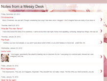Tablet Screenshot of notesfromamessydesk.blogspot.com