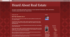 Desktop Screenshot of heardaboutrealestate.blogspot.com