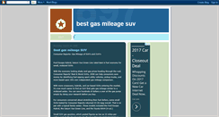 Desktop Screenshot of bestgasmileagesuv.blogspot.com