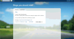 Desktop Screenshot of blogsyoushouldread.blogspot.com