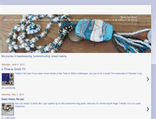 Tablet Screenshot of beadsandbread.blogspot.com